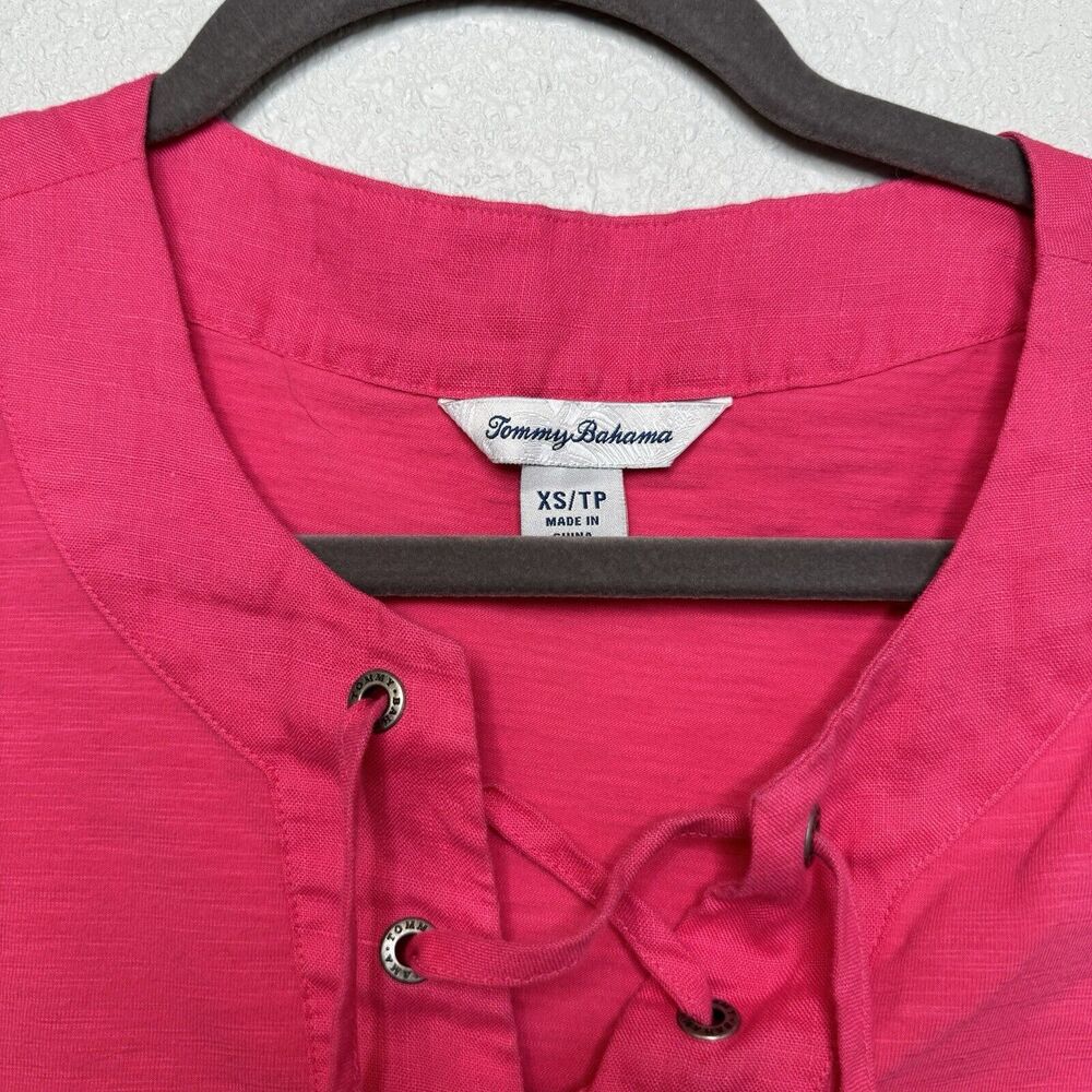 Tommy Bahama Island Cays Lace up spa dress in Passion Pink Size XS - Picture 3 of 4
